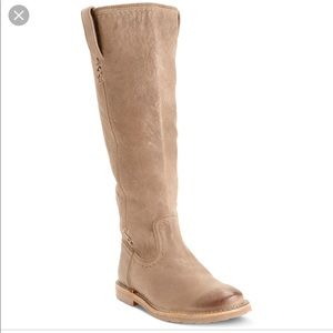 NWT Frye Celia X Stitch Boot Taupe size 10